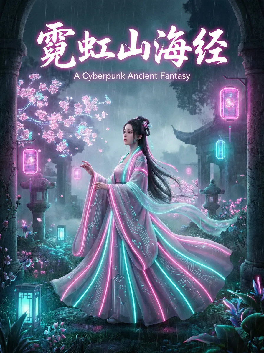 秘密教学第39子豪进到我的体内了 古风奇缘短剧 - 霓虹山海经海报